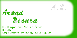arpad misura business card
